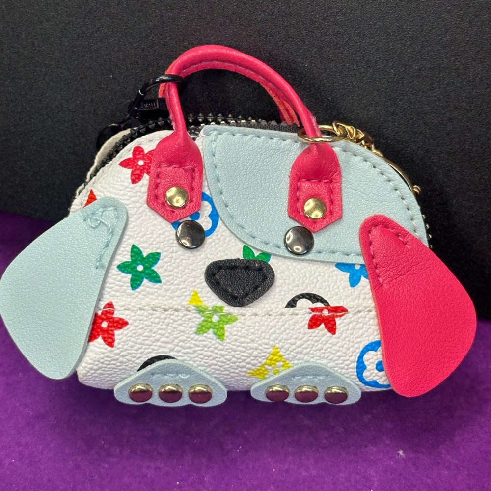 Colorful Dog-Shaped Kids Handbag